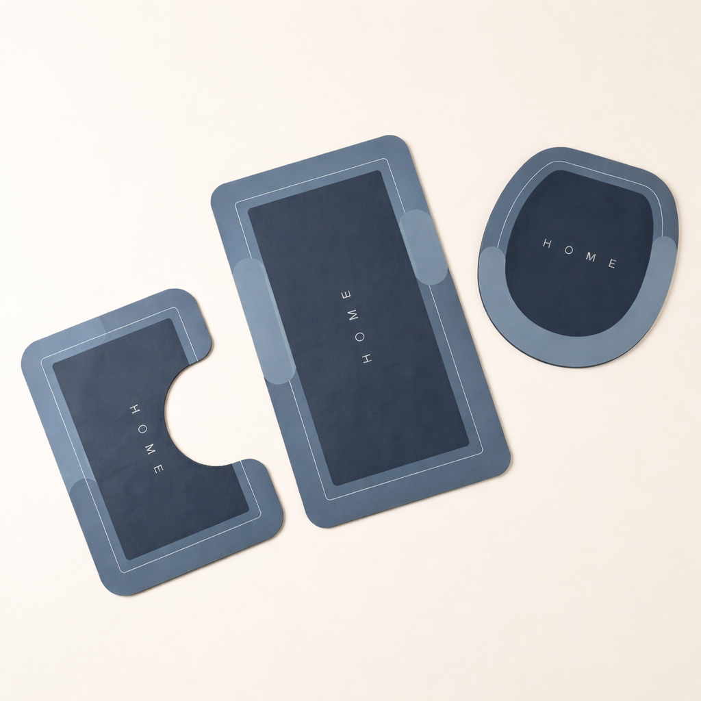 Blue HOME 3-Piece Door Mat Set