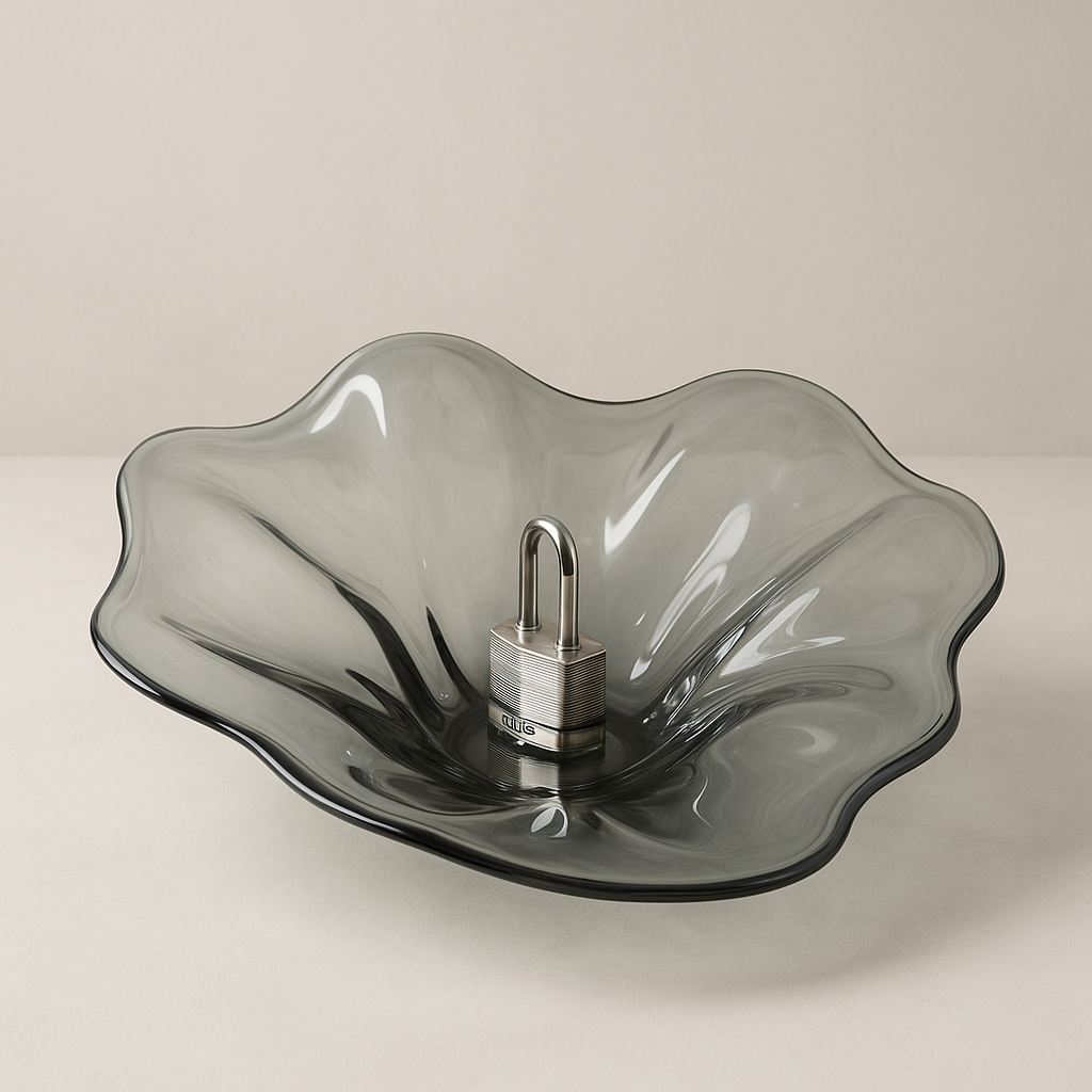 Biomorphic Glass Bowl