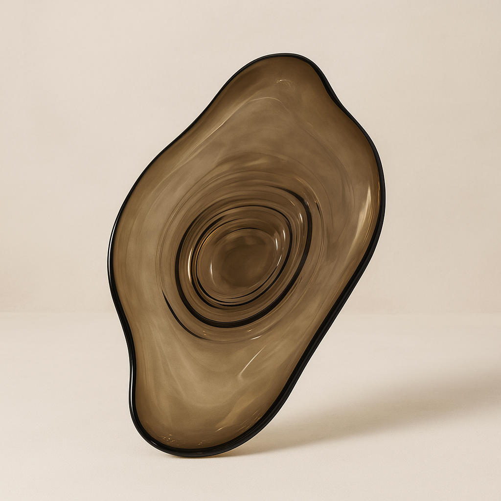 Biomorphic Glass Bowl