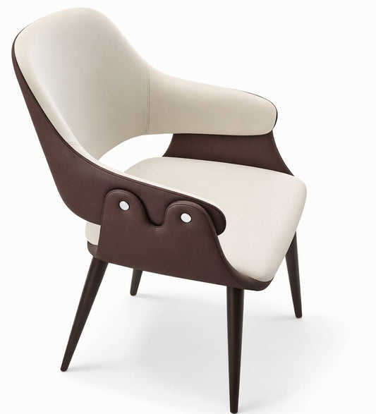 Two-Tone Sculptural Armchair